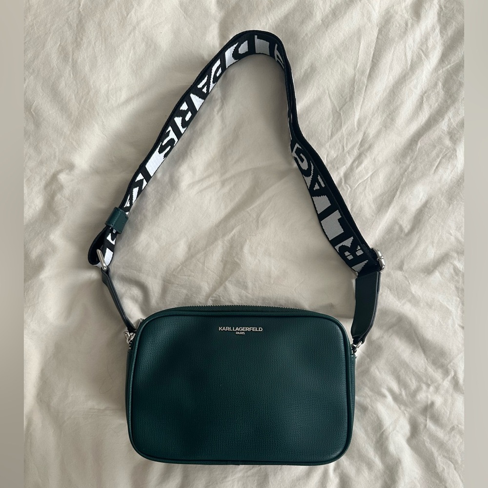 Karl Lagerfeld Dark Green Crossbody Bag